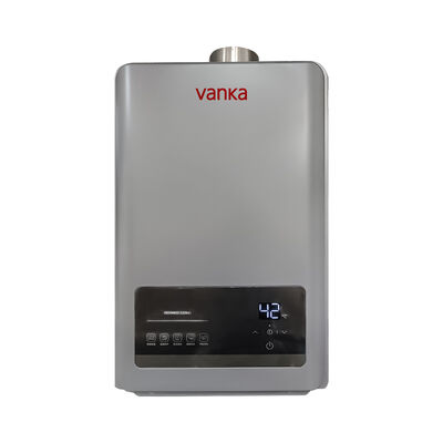 12L タンクなし 温度調節式水温器 グレー 二重煙突