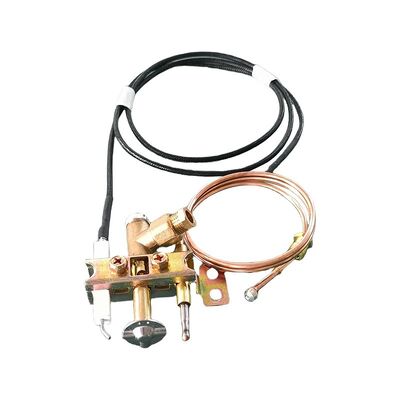 ガス用水熱器の炎防止用ユニバーサル・サーモカップルと点火電極セット