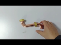 ガス用給水器用銅管の接続フィッティングと銅の肘