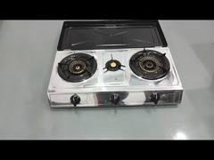 ポータブル3バーナー ステンレススチール製卓上ガスストーブカバー キッチン用